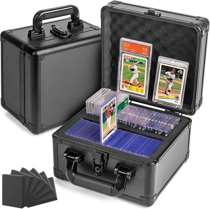Pulchra Graded Card Storage Box, Top Loaders Case, Sports Trading Box, Slab PSA MTG CSG SGC Magnetic Holder, Waterproof Carrying Case, Collector Storage Boxes
