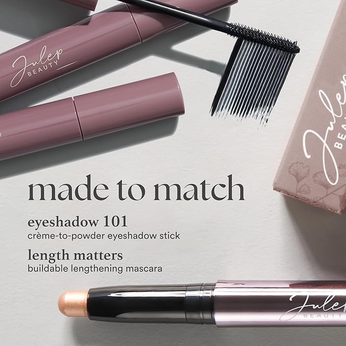 Julep Eyeshadow 101 Cream-to-Powder Waterproof Shadow Stick – Marigold Matte – Long-Lasting, Crease-Proof, Warm Golden Undertones Matte Cream Eyeshadow with Built-in Smudger