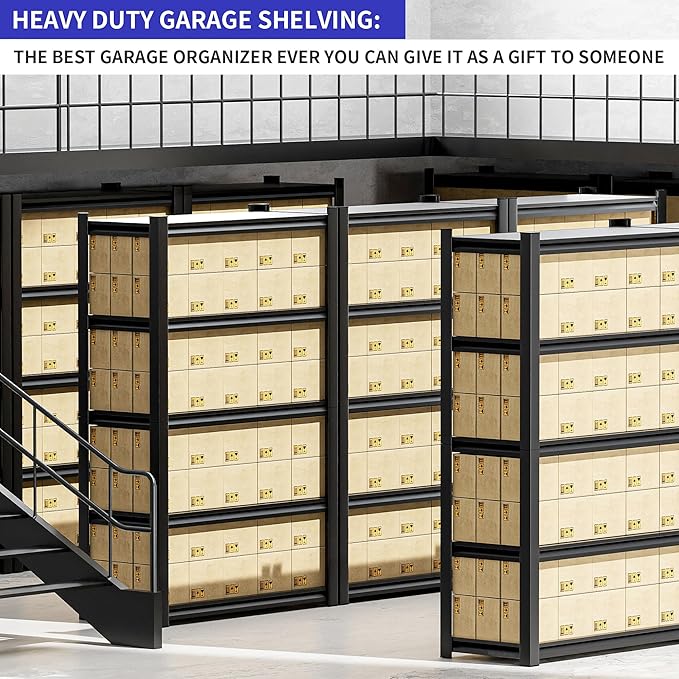 78" H 47.2" Wide Garage Shelving,Thickened Heavy Duty Metal Shelving Adjustable Shelves,Garage Storage Shelves,Rack Industrial Tool Shelf for Basement Metro