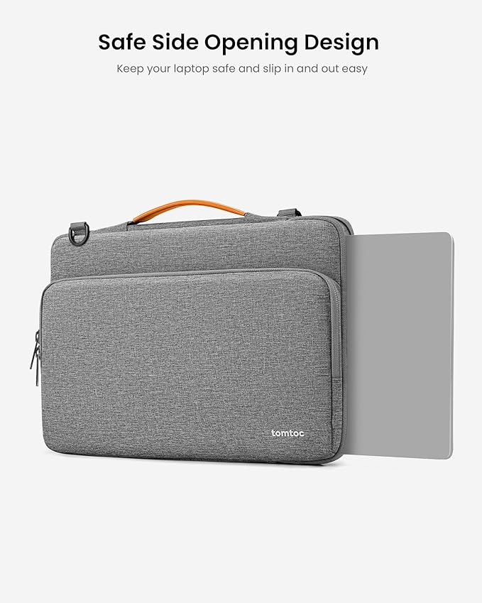 tomtoc 360 Protective Laptop Shoulder Bag for 14-inch MacBook Pro M5/M4/M3/M2/M1 Pro/Max A3434 A3112 A3401 2025-2021, Water-Resistant Carrying Case for 13.5-14.4 Inch Microsoft Surface Laptop 7/6/5
