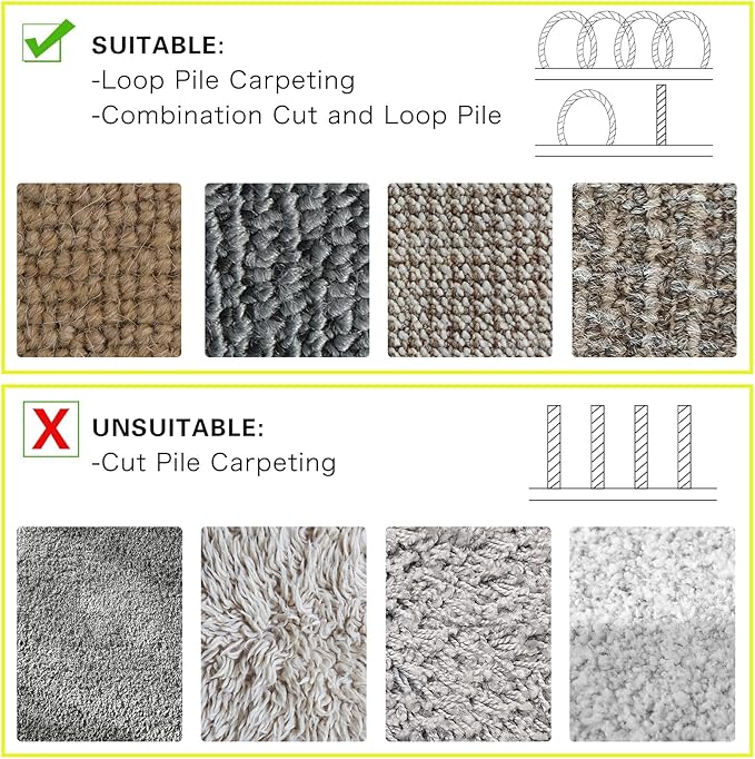 WILLBOND Carpet Cord Cover Cable Protector Floor Cover Cable Protector Management Only for Commercial Office Carpet(19.69 ft,Black and Yellow)