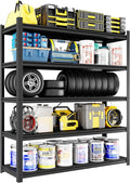 Metal Garage Shelving, Adjustable 5-Tier Heavy Duty Shelving, 3000 LBS Garage Shelving Unit and Storage，Heavy Duty Shelves for Basement,Warehouse，Kitchen (19.7" D*59.1" W*72" H)