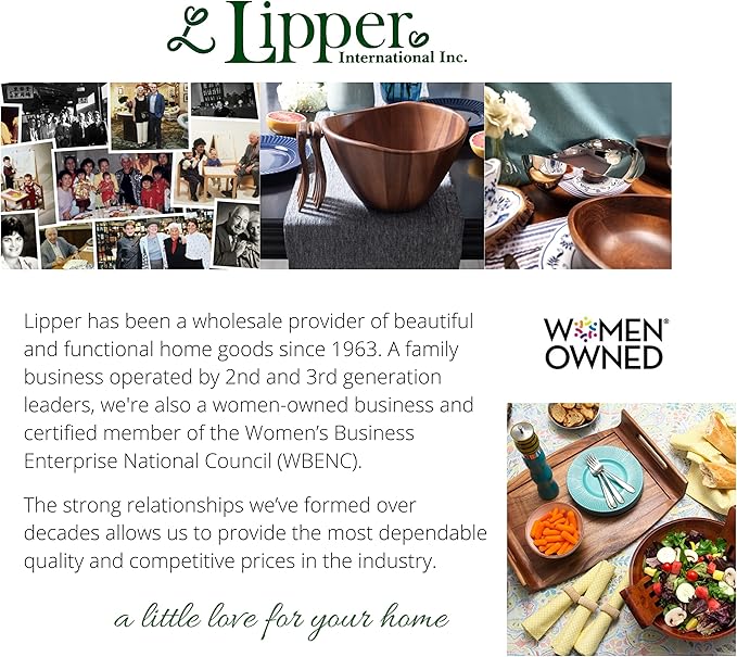 Lipper International 8301 Bamboo Wood 10" Kitchen Turntable