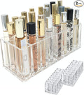 BY ALEGORY Acrylic Rollerball Perfume Organizer Beauty Scent Holder 24 Space Organization Refillable Container Tall Scented Oil Storage Display Case (2)