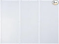 Pegboard Rack Garage Storage Steel Horizontal PegBoard Pack,Steel Pegboard Heavy Duty- 3 Pack 16-Inch X 36-Inch Metal Peg Board Tool Organization Panels (White)