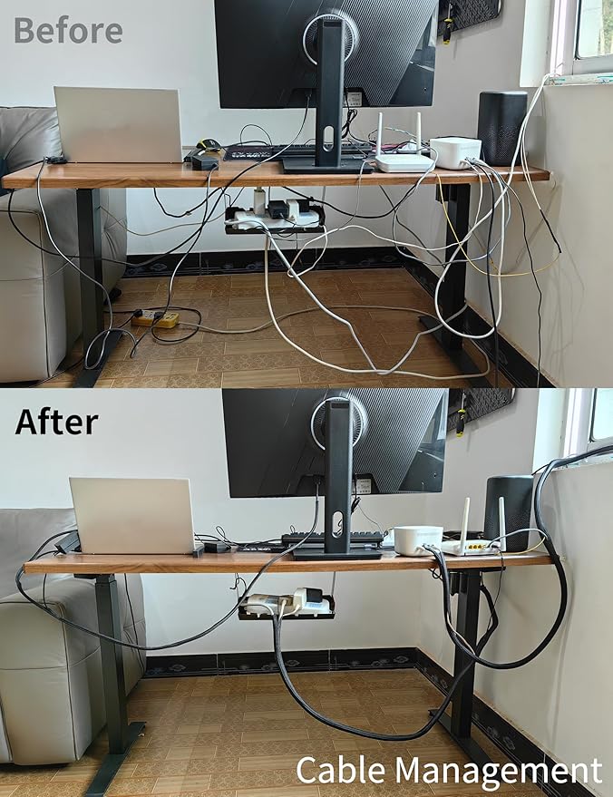 Cable Management Split Wire Loom Sleeve - Cord Hider & Protector for Desk, Pet Chew Proof, Wire Cover Organizer, Flexible Tube for Wires and Cables (3/16 Inch 12FT, White)