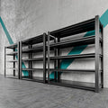 5 Tier Adjustable Metal Shelving Storage Rack,Storage Shelves,59.8" Wx24 Dx76.6 H Garage Shelving Heavy Duty,Industrial Shelving Unit for Basement,Warehouse,Garage Organization.3 Pack