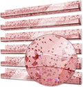 YMVV 15" Acrylic Nail Polish Organizer - Wall Mounted Shelf with Iridescent Glitters Sequin Inside - Great Display for Salons & Retailers (6 Pack)