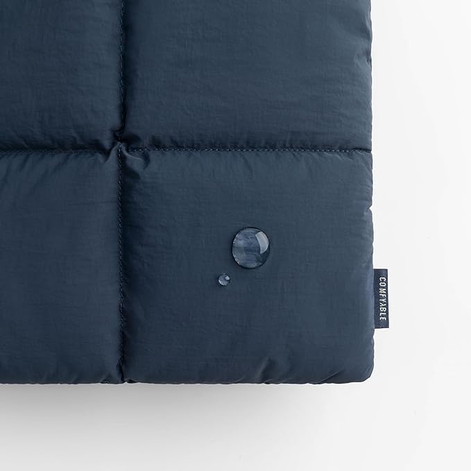 Comfyable Puffy Laptop Sleeve 13 Inch 14 Inch, Quilted Puffer Laptop Carrying Case, Pillow Case Compatible with MacBook Air M4 2025 M3 M2 M1, MacBook Pro M5 M4 Pro/Max, Dark Blue