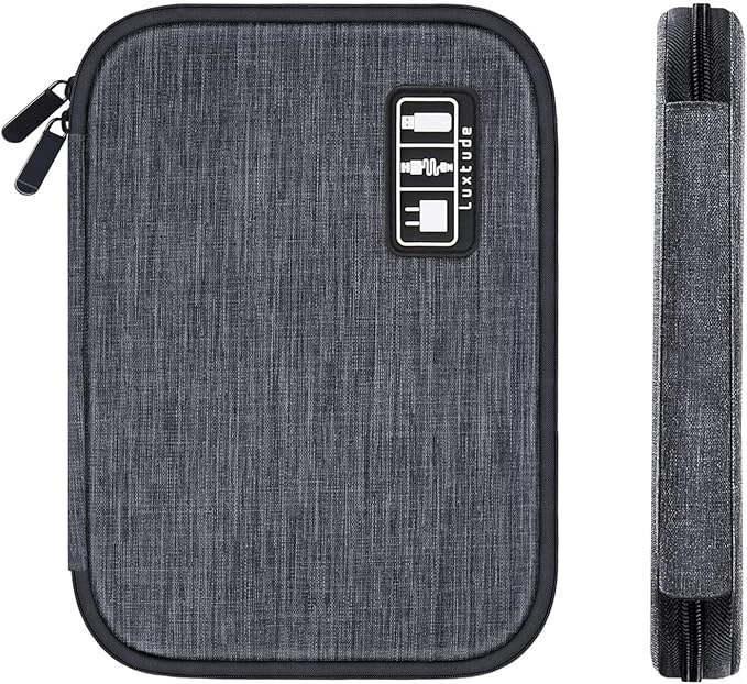 Luxtude Cord Organizer Bag, Travel Cable Organizer Bag, Electronic Organizer Travel Case for Chargers and Cords, Tech Bag & Charger Case, Flying Essentials for Electronics Items/USB,etc