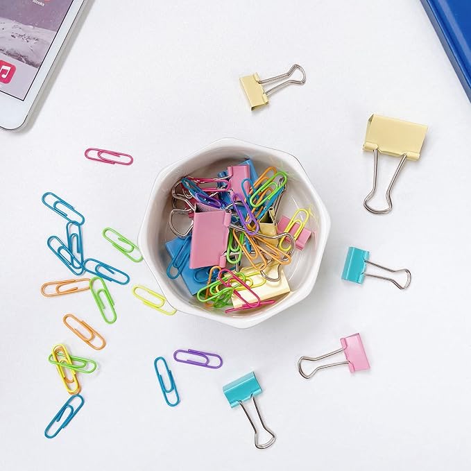 Ceramic Paper Clip Holder Gold Line Paper Clip Dispenser Organizer for Desk Cute Leopard Office Binder Clip Holder Bobby Pin and Hair Clip Holder Gift for Office Brown
