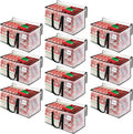 BlissTotes Moving Bags, 10-Pack Storage Bags, Moving Bags Heavy Duty Extra Large, Moving Totes, Clear moving Bags, Reinforced Handles & Tag Pocket (93L)