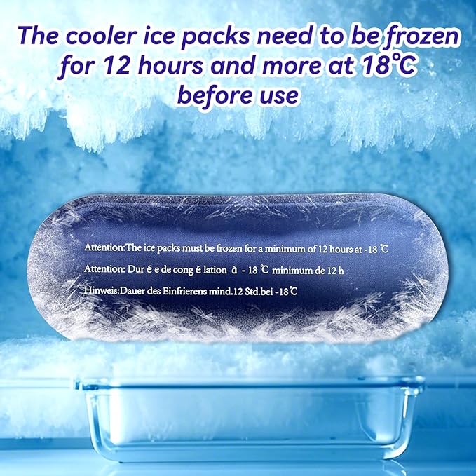 Ice Pack for Insulin Travel Case, TSA Approved Reusable Medical Cooler Bag Ice Packs for Diabetic (Pack of 4)