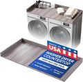 OfficeSimpli Washer Dryer Countertop, Made in USA, Non-Slip Pads, Easy Clean, Laundry Room Essentials and Decor, Washer Dryer Wood Top for Organization (Iconic Maple, Standard (27.5" x 54"))