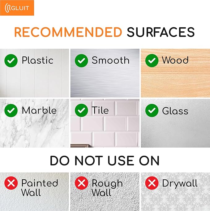 GLUIT Adhesive Wall Hooks for Hanging Heavy Duty 22 lbs Hooks for Walls No Damage, Towel Sticky Clear Hooks, Waterproof, Home, Bathroom, Kitchen, Office, and Outdoor, 40 Pack