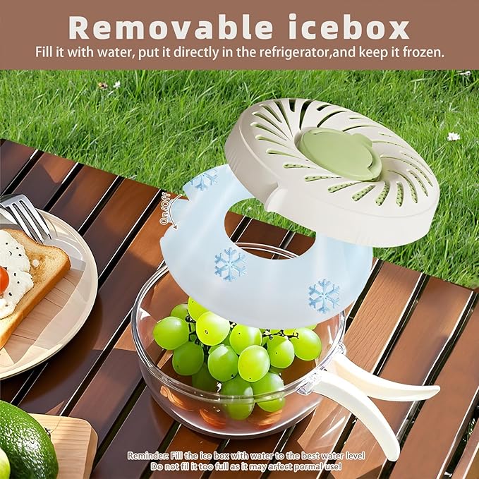 2025 New Upgrade Large Fruit Washing Bowl with Strainer(2.85QT),3 in 1 Multipurpose Drain Basket with Lid & Ice Box,Foldable Handle Fruit Strainer Perfect for Fridge Storage and Outdoor Picnics