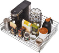 HOLDN’ STORAGE Heavy-Duty Premium Collection Pull Out Cabinet Organizer, Cabinet Drawer Slide Outs, Lifetime Limited Warranty - Basket Size 30" W x 21" D x 5" H, Anti-Rust Chrome Finish