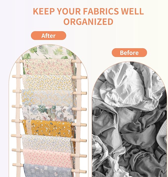 sewing fabric storage: 67 Inch fabric organizer and sewing fabrics organizer room hanging organization for Door & wall Craft Closet Boards Stash Store Yarn quilting Pattern Notions Supplies