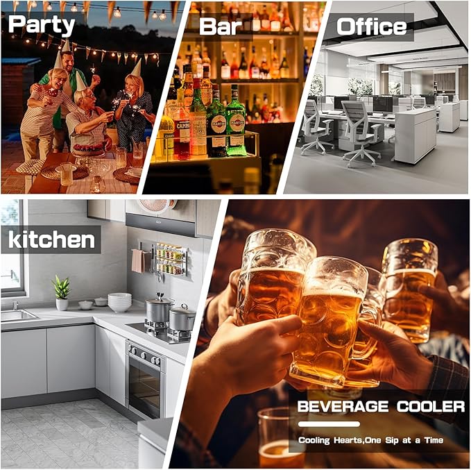 Compact 60 Can/1.3 Cu.Ft Mini Fridge For Soda, Beer Or Wine, Portable Small Beverage Refrigerator With Digital Display&Removable Shelves &Reversible Glass Front Door For Office, Dorm, Bar