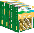 Filterbuy 21x24.5x5 Air Filter MERV 11 Superior Pet & Allergy Defense (4-Pack), Electrostatic Pleated HVAC AC Furnace Filters for Rheem, Ruud, and Protech (Actual Size: 20.63 x 24.13 x 4.38)