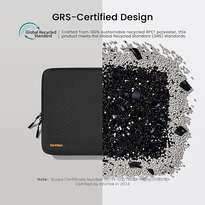 tomtoc 360° Protective Laptop Sleeve for 14-inch MacBook Pro M5/M4/M3/M2/M1 Pro/Max A3434 A3112 A3401 A3185 A2992 A2918 2025-2021, Water-Resistant Case Bag with Accessory Pocket for 13.8Surface Laptop