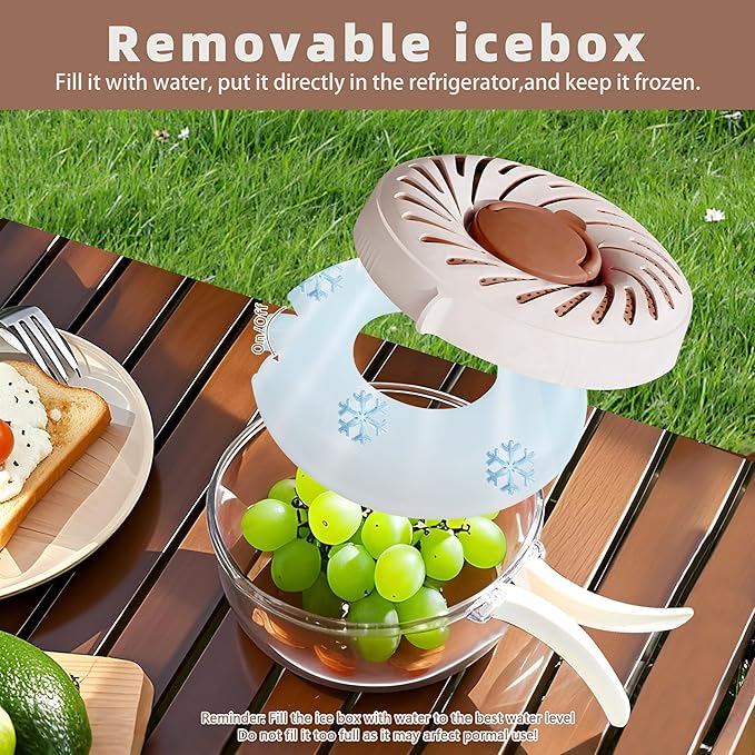 2025 New Upgrade Large Fruit Washing Bowl with Strainer(2.85QT),3 in 1 Multipurpose Drain Basket with Lid & Ice Box,Foldable Handle Fruit Strainer Perfect for Fridge Storage and Outdoor Picnics
