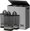 SOLEDI 160L Laundry Hamper 3 Section, Extra Large Laundry Hamper with Lid, Dirty Clothes Hamper with Sturdy Handle, Large Laundry Basket Organizer for Laundry Room, Bedroom, Hampers for Laundry