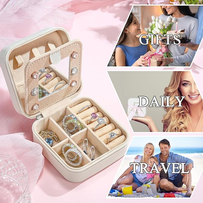 Parima Christmas Stocking Stuffers Gifts for Grandkids Teenage Girls Trendy C Jewelry Case - Teen Travel Accessories, Jewelry Box for Girls' Birthday Gifts