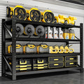 5000LBS Metal Garage Shelving Unit 71" W Storage Shelves Heavy Duty 4 Tier Adjustable Garage Storage Racks Industrial Shelving Utility Rack Shelf for Warehouse/Basement 71" Wx24 Dx70 H