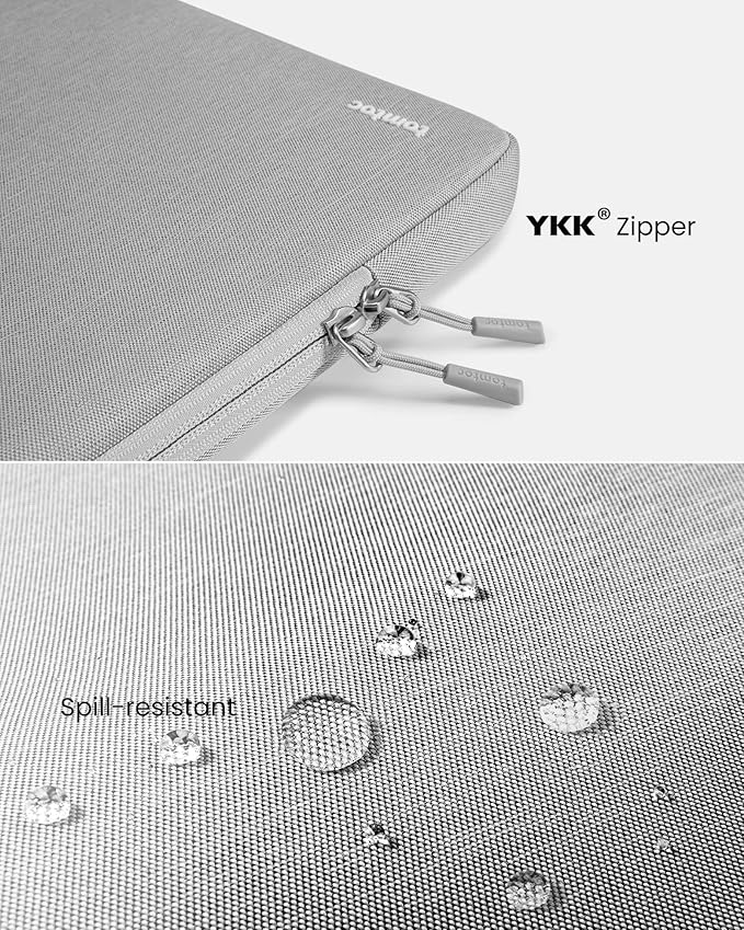 tomtoc 360° Protective Laptop Sleeve for 13-inch New MacBook Air M4/A3240 2025, M3/A3113, M2/A2681 M1/A2337 A2179 A1932, 13-inch MacBook Pro M2/A2686 M1/A2338, Water-Resistant Computer Case Bag