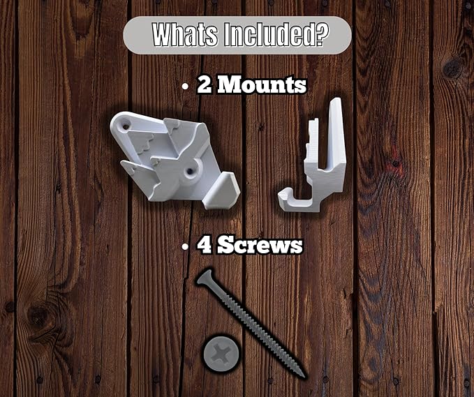 Snowboard Wall Mounts, Fits Any Snowboard, Snowboard Storage Rack, Wall Art, Winter Sports Accessories (Black)